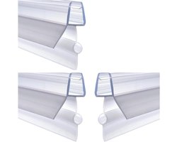 Douchedeur Strips - Waterafstotende Afdichting - Douche Water Dicht - Zelfklevend Rubber - 3x 50cm - Transparant