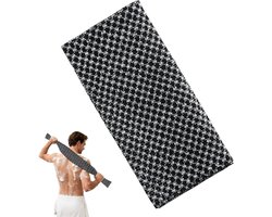 Douchedoeken - Badhanddoek Scrubber - Dagelijks Bad - Dubbele Textuur - 100 x 20 cm - Grijs