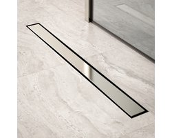 Douchegoot - 80cm - Tegelrooster - RVS - Met Flens