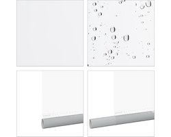douchegordijn - 100 x 240 cm - rolgordijn douche & badkuip - waterafstotend - spatbescherming - transparant