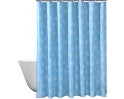 Douchegordijn 120 x 200 cm Badgordijn EVA Waterdicht Anti Schimmel Badkamergordijn met 8 Douchegordijn Haken Wasbaar Shower Curtain voor Badkamer Badkuip - Sterretjes