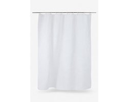 Douchegordijn 150x200 cm Wit – Waterdicht Badkamer Gordijn – Schimmelwerend – Met Ophangringen – Effen Design – OEKO-TEX – Kunststof Douchegordijn – Voor Bad & Douche