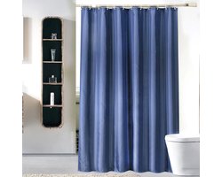 Douchegordijn 180 x 200 cm Badgordijn EVA Waterdicht Anti Schimmel Badkamergordijn met 12 Douchegordijn Haken Wasbaar Shower Curtain voor Badkamer Badkuip - Vlienders
