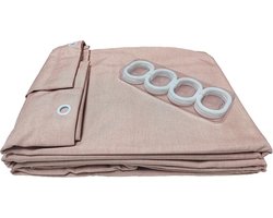 Douchegordijn 180 x 200 cm - Schimmel- en Sporenbestendig - Katoenen Linnen Stof - Antistatisch - Machinewasbaar - Handwas - Roze