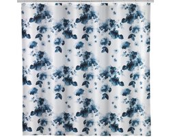 Douchegordijn 180x200cm polyester Rose blauw