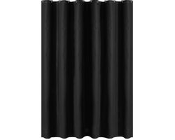 Douchegordijn Anti Schimmel - Badgordijn - PEVA - Inclusief ringen - Waterdicht - Roestvrij - Geschikt voor badkamer - 180X100cm - Zwart