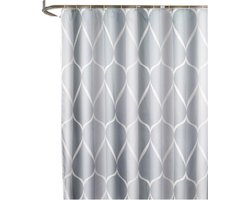Douchegordijn Anti Schimmel - Douchegordijn - Waterdicht - 1 paneel 120x180 cm - waterdicht wasbaar anti-schimmel polyester douchegordijnen - grijs