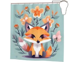 Douchegordijn - Badkamer Accessoire - Douchen - Waterdicht Polyester - 183x183 cm - Multicolor
