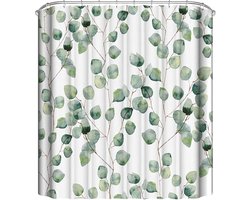 Douchegordijn - Badkamer Accessoires - Groene bladeren - 180x180 cm - Douchegordijn tegen water - polyesters - Home badkamer decoratie - Gordijnen van de douche