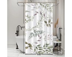 Douchegordijn - Badkamer gordijn - Badkamer decoratie - Waterdicht ontwerp - 92x183 cm - Groen
