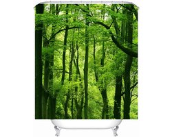 Douchegordijn - Badkamer gordijn - Waterdicht Houden - Anti-schimmel stof - 240x200cm - Planten patroon