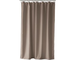 Douchegordijn - Badkamer gordijn - Waterdicht houden - Gerecycled materiaal - 180 x 220 cm - Taupe