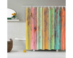 Douchegordijn - Badkamer Gordijn - Waterdicht Houden - Schimmelbestendig - 150x180cm - Kleurrijk