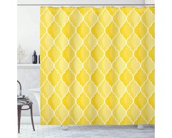 Douchegordijn - Badkamerdecoratie - Badkamer personaliseren - Uniek design - 175 x 240 cm - Geel