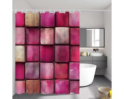 Douchegordijn - Badkamergordijn - Douchen - Waterafstotend - 90 x 180 cm - Paars