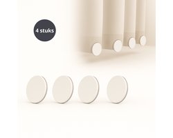 Douchegordijn gewichtjes – 4 stuks – Magneten – Douchegordijngewichten – RVS Gordijn Gewichtjes – Douchegordijn - Verzwaarders – Wit