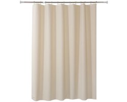 Douchegordijn linnen beige - Cream - Mildew Resistant Waterproof - 1 Stuk - Badkamer