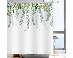 Douchegordijn met Eucalyptus Motief - Waterdicht - 1 stuk - 200 x 220 cm