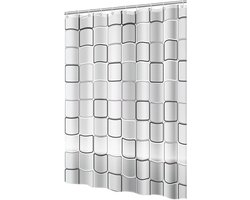 Douchegordijn met metalen gaten - waterdicht en schimmelbestendig - 1 stuk - 180 x 180 cm - PEVA