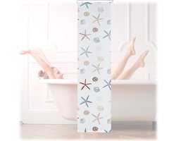 Douchegordijn met rolsysteem - schelpen design