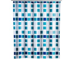 Douchegordijn »Mosaic«, bxh: 180 x 200 cm, mozaïek, blauw