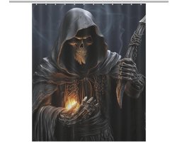 Douchegordijn Ondoorzichtig - Badkamer Gordijn - Privacy in Bad - Kreukbestendig Polyester - 152x183cm - Magere Hein Print