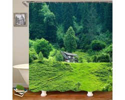 Douchegordijn Polyester - Waterdicht Gordijn - Badkamer Decoratie - Schimmelwerend - 150 x 200 cm - Multicolor