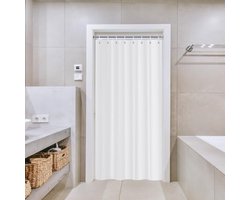 Douchegordijn Textiel Waterafstotend 120x180 cm, Klein Badgordijn met Metalen Ogen