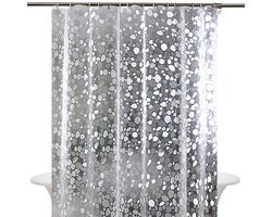 Douchegordijn-Transparant-Waterdicht-Badkamer-Breedte-180cm
