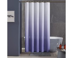 Douchegordijn Wasbaar - Douchegordijn Textiel - Paars - 200 x 200 CM