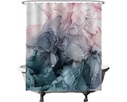 Douchegordijn - Waterdicht en Sneldrogend - 1 stuk - Roze Lila Paars Blauw - 180 x 200 cm