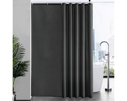 Douchegordijn, waterdicht, schimmelbestendig polyester, 220 cm lang, verzwaard en extra breed voor badkuip in de badkamer, 198 x 218 cm