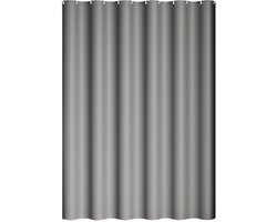 Douchegordijnen - 150x200cm - Douchegordijn - Effen kleur - Douchegordijn Grijs - Met plastic haken - PEVA - Schimmelwerend - Waterdicht - Eenvoudig te installeren