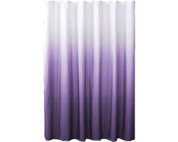 Douchegordijnen - 180*180cm - Gordijnen - Badkamergordijn - Schimmelwerend - Waterdicht - Eenvoudig te installeren - Paars Ombre Kleur - Met 12 stuks Haken - Polyester