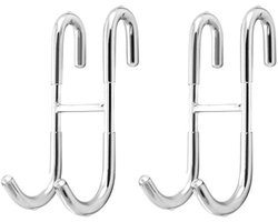 Douchehaken voor Douchedeur voor Het Ophangen van Handdoeken – Douchewandhaken voor Glazen Douchewand – Handdoekhouder en Houder voor Douchewisser 2 Stuks