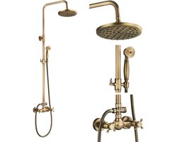 Douchekolom Laiten Retro Douchesysteem Verstelbaar Doucheensemble Wand Set Doucheset in Douchemiddel voor Badkamer Set