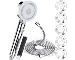 Douchekop hogedrukdouchekop met filter en kalkfilter - 5 sproeimodi - 2 m slang