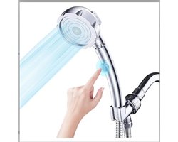 Douchekop - Regendouche - Waterbesparende Douchekraan - 3 Sproeistanden - Waterstop met één klik - Betere Huid - Handdouche - Luxe Moderne Handdouche