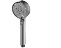 Douchekop - Regendouche - Wellness - 5-snelheden multifunctionele grote waterstraal booster handdouchekop - Hoge Druk - Handdouche - Luxe Moderne Handdouche - ABS - Grijs