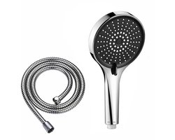 Douchekop Waterbesparend met Doucheslang- Universeel - Douchekop met Slang - Waterbesparende Douchekop -Zilver