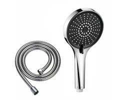 Douchekop Waterbesparend met Doucheslang- Universeel - Douchekop met Slang - Waterbesparende Douchekop -Zilver