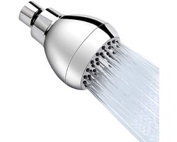 Douchekop - Waterbesparende Douchekop - 3 inch - Draaibare messing kogelgewricht voor een ontspannende en comfortabele douche-ervaring