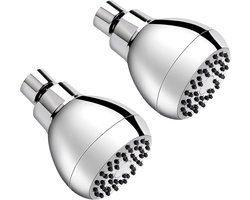 Douchekop - Waterbesparende Douchekop - 3 inch - Draaibare messing kogelgewricht voor een ontspannende en comfortabele douche-ervaring2 stuks