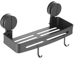 Doucheplank, zuignap, doucheplank zonder boren, douchehouder zonder boren, doucheplank, douchemand, badkamerrek, shampoohouder voor douches, keuken, badkamer, organizer, caddy opslag