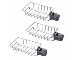 Doucheplanken - 3-delige set - Roestvrij staal - Ophangbaar - Geschikt voor keukens, toiletten, badkamers en woningen - Stijl A