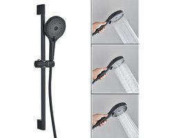 Doucheset met Handdouche - 3 standen - Mat Zwart