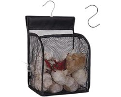 Douchetas Organizer - Badmand Ophangbaar - Opbergen Toiletartikelen - Ademende Mesh Stof - 23x9.5x19.5 cm - Grijs