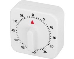 Douchetimer Klok timer douch keuken kook eier wekker wit met dubbelzijdig tape