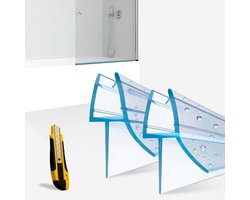 Douchewand Rubber - Afvoerstrip Deur - Lekvrije Douche - Eenvoudige Installatie - 90 cm - Transparant