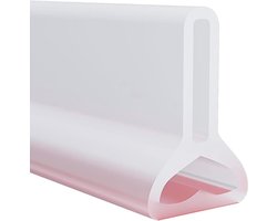 Douchewaterscherm - Waterkering drempel - Badkamer droog houden - Flexibel rubber materiaal - 75 cm lang - Romig wit